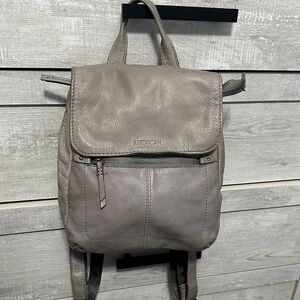 55. American Leather Gray Backpack purse